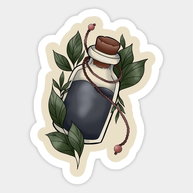 Potion Bottle Sticker by Gekko and the Samurai 